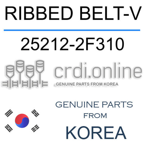 RIBBED BELT-V [ORIGINAL] 25212-2F310 252122F310 25212 2F310