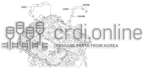 HOSE ASSY-BLOWBY 11823-JA11B 11823JA11B 11823 JA11B