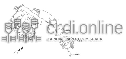 GASKET-THROTTLE CHAMBER [ORIGINAL] 16392-24900 1639224900 16392 24900
