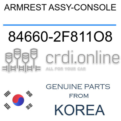 ARMREST ASSY-CONSOLE 84660-2F811O8 846602F811O8 84660 2F811O8
