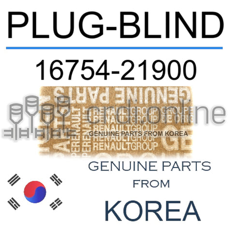 PLUG-BLIND [ORIGINAL] 16754-21900 1675421900 16754 21900