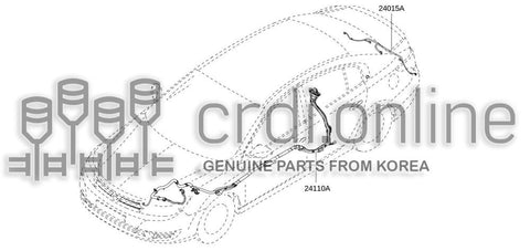 HARNESS-REAR BUMPER 24015-7661R 240157661R 24015 7661R