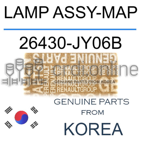 LAMP ASSY-MAP [ORIGINAL] 26430-JY06B 26430JY06B 26430 JY06B