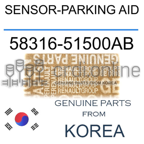 SENSOR-PARKING AID [ORIGINAL] 58316-51500AB 5831651500AB 58316 51500AB
