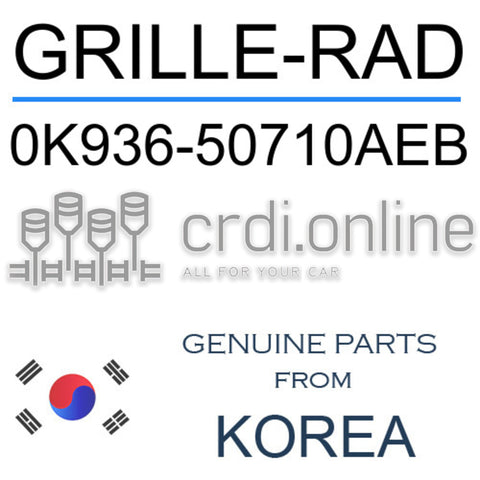 GRILLE-RAD [ORIGINAL] 0K936-50710AEB 0K93650710AEB 0K936 50710AEB