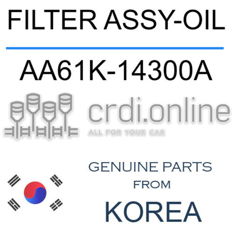 FILTER ASSY-OIL [ORIGINAL] AA61K-14300A AA61K14300A AA61K 14300A