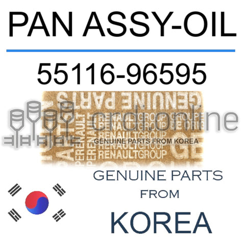 PAN ASSY-OIL [ORIGINAL] 55116-96595 5511696595 55116 96595