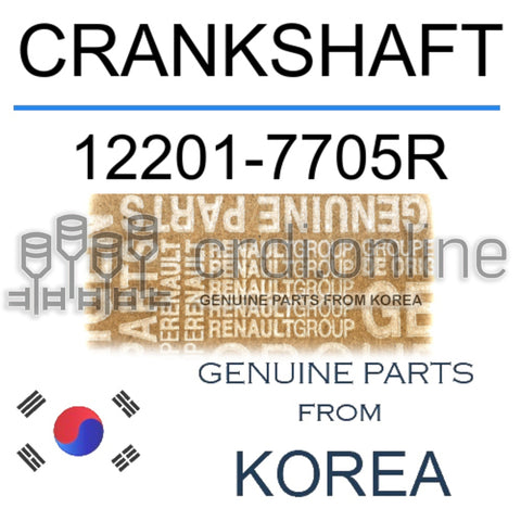 CRANKSHAFT [ORIGINAL] 12201-7705R 122017705R 12201 7705R