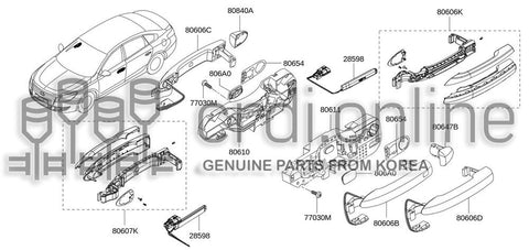 ESCUTCHEON-DOOR OUTSIDE HANDLERH 82840-1765R 828401765R 82840 1765R