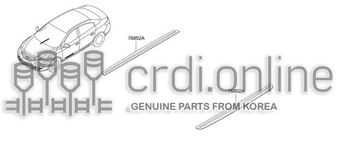 PLATE-KICKINGFRONT 76852-6383R 768526383R 76852 6383R