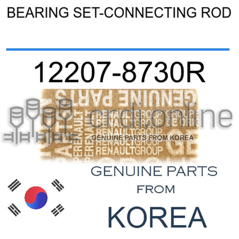 BEARING SET-CONNECTING ROD [ORIGINAL] 12207-8730R 122078730R 12207 8730R