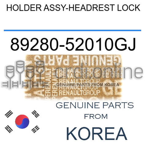 HOLDER ASSY-HEADREST LOCK [ORIGINAL] 89280-52010GJ 8928052010GJ 89280 52010GJ