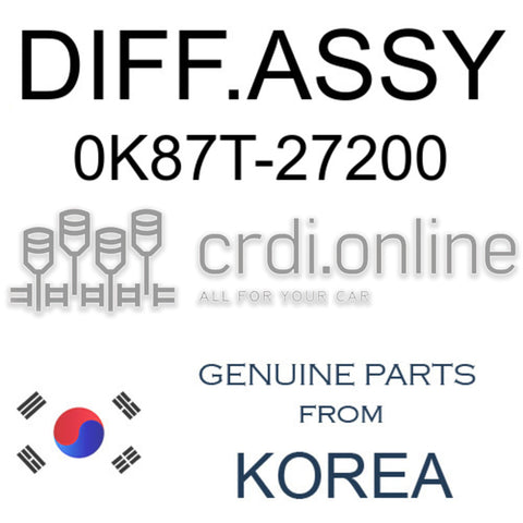 DIFF.ASSY [ORIGINAL] 0K87T-27200 0K87T27200 0K87T 27200