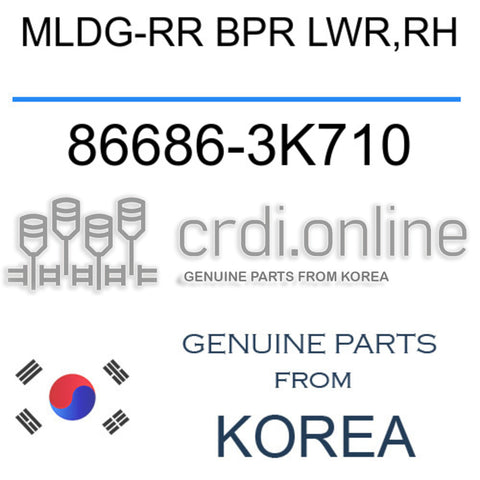 MLDG-RR BPR LWR,RH [ORIGINAL] 86686-3K710 866863K710 86686 3K710