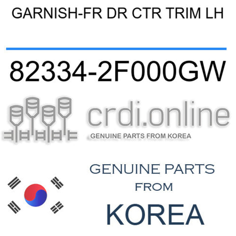GARNISH-FR DR CTR TRIM LH 82334-2F000GW 823342F000GW 82334 2F000GW