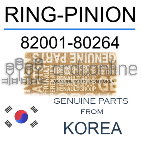 RING-PINION [ORIGINAL] 82001-80264 8200180264 82001 80264