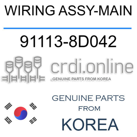 WIRING ASSY-MAIN [ORIGINAL] 91113-8D042 911138D042 91113 8D042