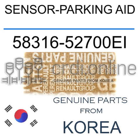 SENSOR-PARKING AID [ORIGINAL] 58316-52700EI 5831652700EI 58316 52700EI
