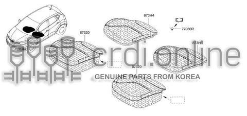 TRIM ASSY-CHSHIONFRONT SEAT REMOVABLE 873H4-4337R 873H44337R 873H4 4337R