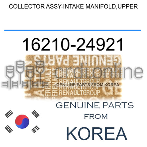 COLLECTOR ASSY-INTAKE MANIFOLD,UPPER [ORIGINAL] 16210-24921 1621024921 16210 24921