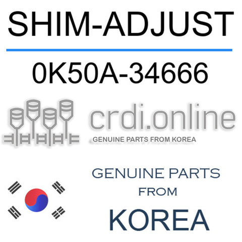 SHIM-ADJUST 0K50A-34666 0K50A34666 0K50A 34666