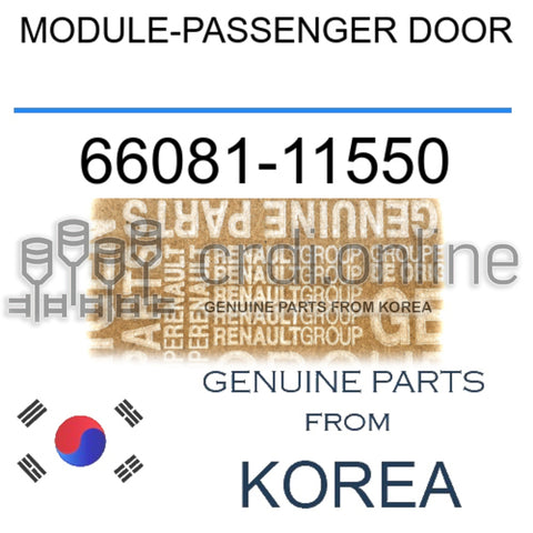 MODULE-PASSENGER DOOR [ORIGINAL] 66081-11550 6608111550 66081 11550