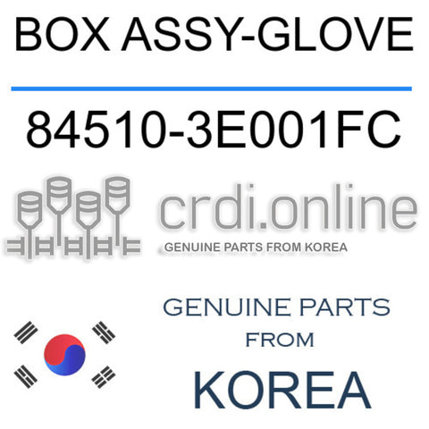 BOX ASSY-GLOVE [ORIGINAL] 84510-3E001FC 845103E001FC 84510 3E001FC