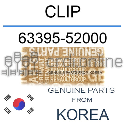 CLIP [ORIGINAL] 63395-52000 6339552000 63395 52000