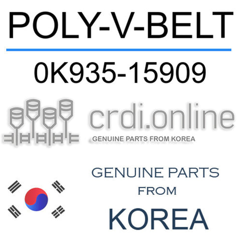 POLY-V-BELT 0K935-15909 0K93515909 0K935 15909