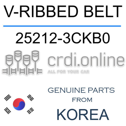 V-RIBBED BELT 25212-3CKB0 252123CKB0 25212 3CKB0