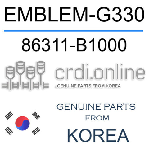 EMBLEM-G330 [ORIGINAL] 86311-B1000 86311B1000 86311 B1000