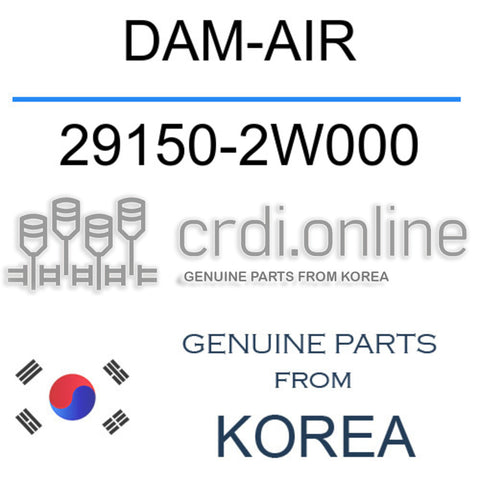 DAM-AIR [ORIGINAL] 29150-2W000 291502W000 29150 2W000