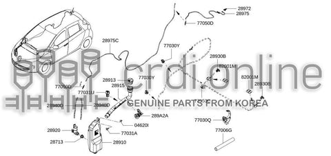 HOLDER-BACK DOOR GLASS [ORIGINAL] 82001-76733 8200176733 82001 76733