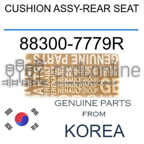 CUSHION ASSY-REAR SEAT [ORIGINAL] 88300-7779R 883007779R 88300 7779R