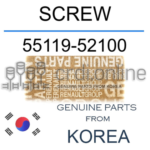 SCREW [ORIGINAL] 55119-52100 5511952100 55119 52100