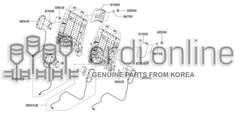 MODULE KIT-SIDE AIR BAGRH 985H0-1793R 985H01793R 985H0 1793R