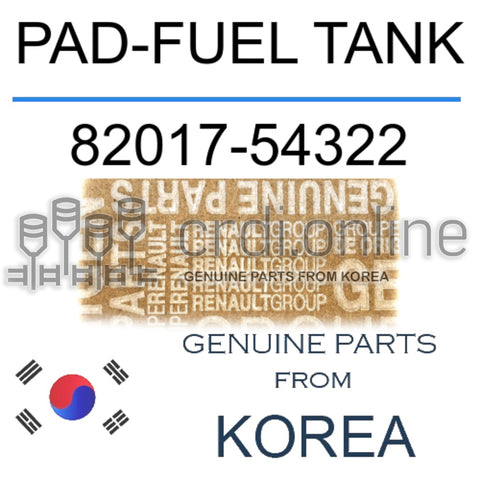 PAD-FUEL TANK [ORIGINAL] 82017-54322 8201754322 82017 54322