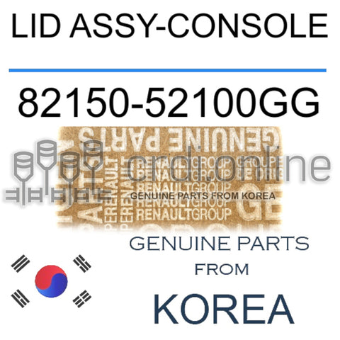LID ASSY-CONSOLE [ORIGINAL] 82150-52100GG 8215052100GG 82150 52100GG