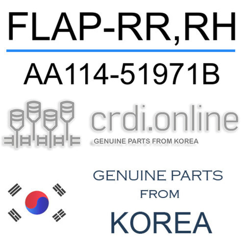 FLAP-RR,RH AA114-51971B AA11451971B AA114 51971B