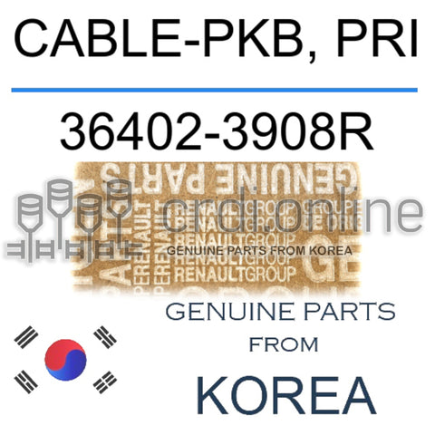 CABLE-PKB, PRI [ORIGINAL] 36402-3908R 364023908R 36402 3908R