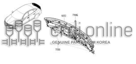 MOULDING-BACK DOOR WINDOWLOWER 90372-2691R 903722691R 90372 2691R