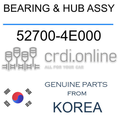 BEARING & HUB ASSY 52700-4E000 527004E000 52700 4E000