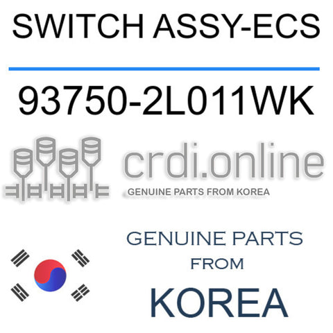 SWITCH ASSY-ECS [ORIGINAL] 93750-2L011WK 937502L011WK 93750 2L011WK