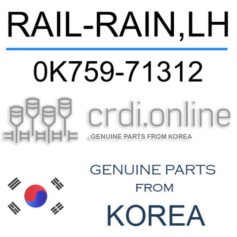 RAIL-RAIN,LH [ORIGINAL] 0K759-71312 0K75971312 0K759 71312