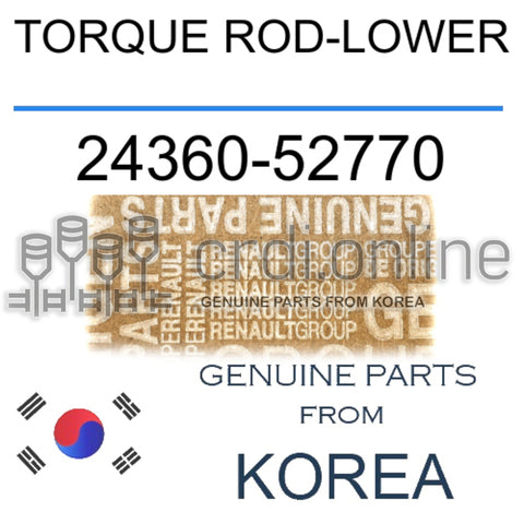 TORQUE ROD-LOWER [ORIGINAL] 24360-52770 2436052770 24360 52770