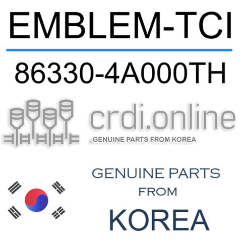 [ORIGINAL] EMBLEM-TCI 86330-4A000TH 863304A000TH 86330 4A000TH
