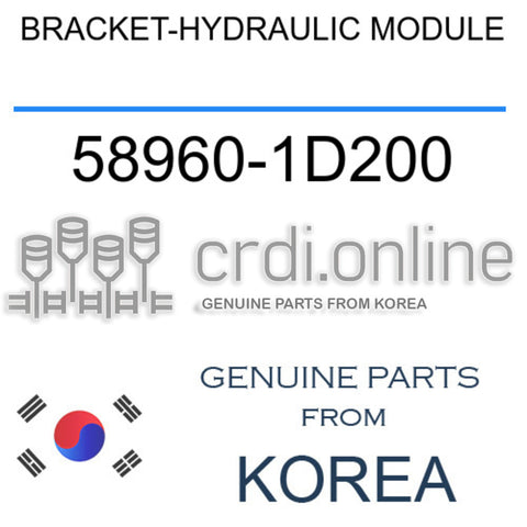 BRACKET-HYDRAULIC MODULE 58960-1D200 589601D200 58960 1D200