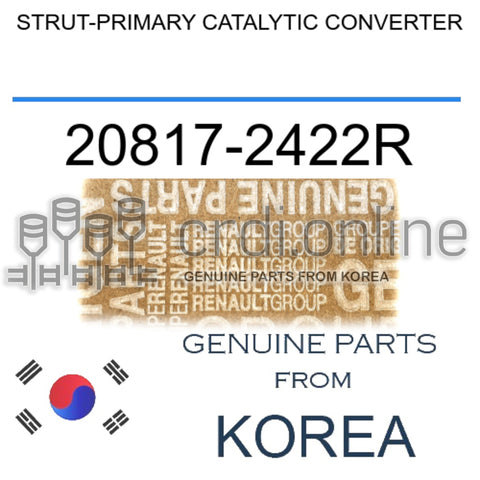 STRUT-PRIMARY CATALYTIC CONVERTER [ORIGINAL] 20817-2422R 208172422R 20817 2422R