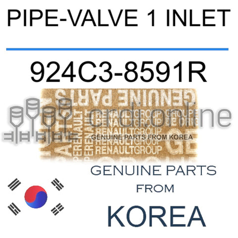 PIPE-VALVE 1 INLET [ORIGINAL] 924C3-8591R 924C38591R 924C3 8591R