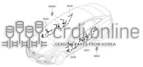 HARNESS-DOORFRONT PASSENGER 24125-2108R 241252108R 24125 2108R